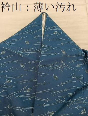 平和屋着物■上質な小紋　溢れ松葉文　正絹　逸品　BAAY1003mz