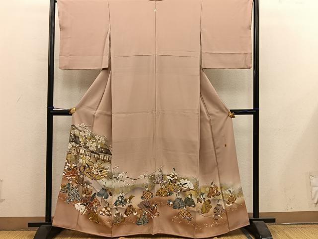 平和屋着物■豪華色留袖　作家物　三十六歌仙　金彩　正絹　逸品　BAAY1013mz