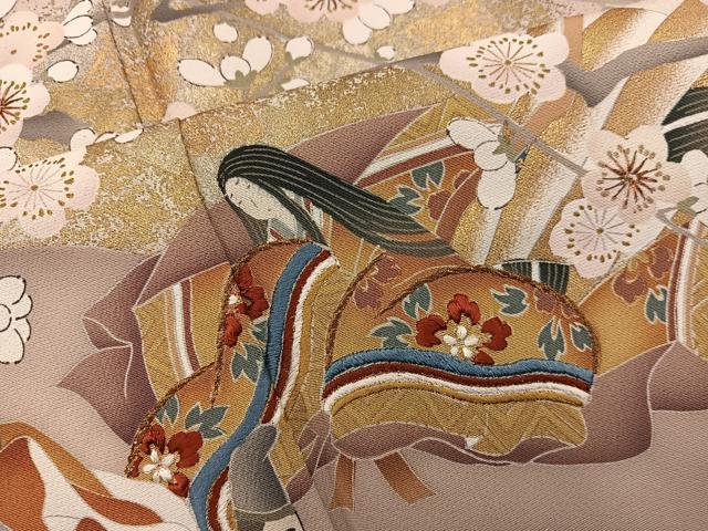 平和屋着物■豪華色留袖　作家物　三十六歌仙　金彩　正絹　逸品　BAAY1013mz