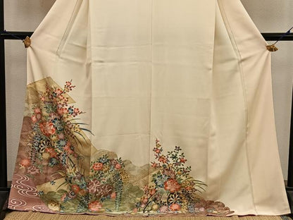 平和屋着物●訪問着　花車文　金彩　正絹　逸品　BAAY1016mz