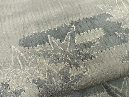 平和屋着物■訪問着　紬地　エ霞花文　正絹　逸品　BAAY1017mz