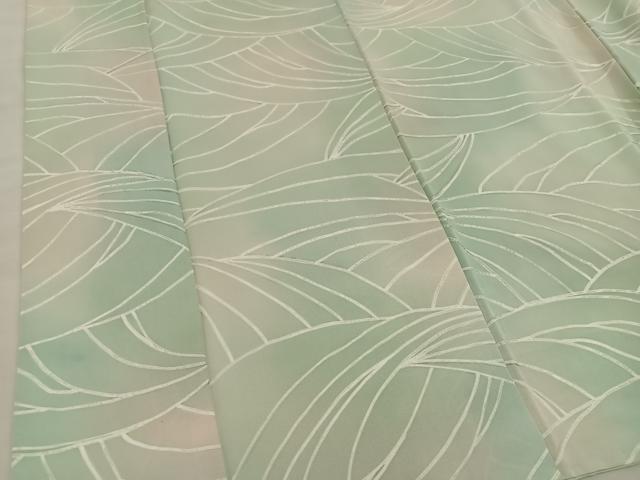 平和屋着物●上質な小紋　幾何学文様　地紋起こし　暈し染め　正絹　逸品　BAAY1021mz