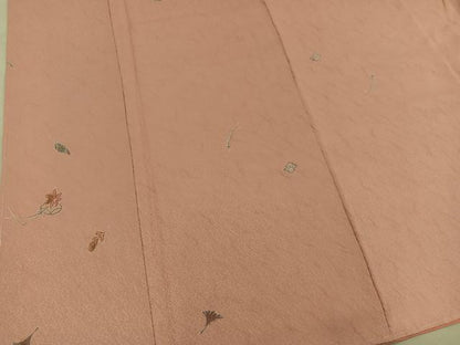 平和屋着物●友禅作家の巨匠　浅井青仁　小紋　吹き寄せ文　金彩　正絹　逸品　BAAY1027mz