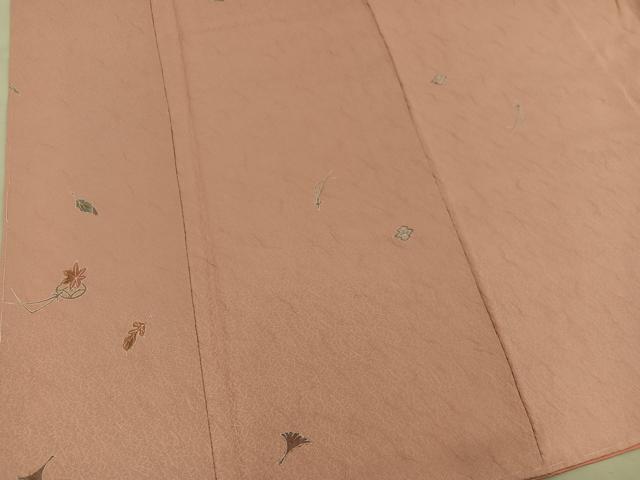 平和屋着物●友禅作家の巨匠　浅井青仁　小紋　吹き寄せ文　金彩　正絹　逸品　BAAY1027mz