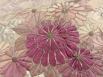 平和屋着物■豪華振袖　駒刺繍　絞り　菊花文　暈し染め　銀彩　やまと誂製　正絹　逸品　BAAY1039mz