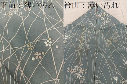 平和屋着物■上質な小紋　梅花文　正絹　逸品　BAAY1044mz