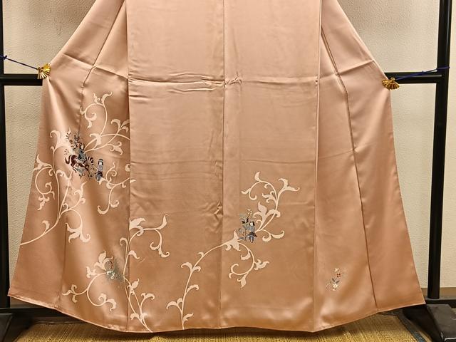 平和屋着物■訪問着　人物動物花文　正絹　逸品　BAAY1048mz