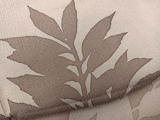 平和屋着物●訪問着　草葉シルエット　正絹　逸品　BAAY1050mz