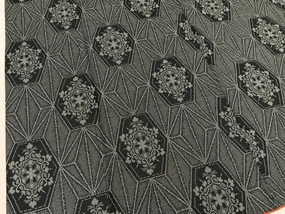 平和屋着物■上質な紬　100亀甲　草花文　正絹　逸品　BAAY1052mz