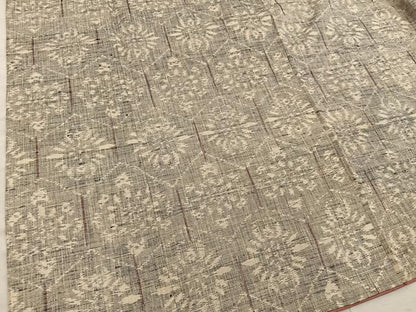 平和屋着物■上質な紬　亀甲花文　正絹　逸品　BAAY1057mz