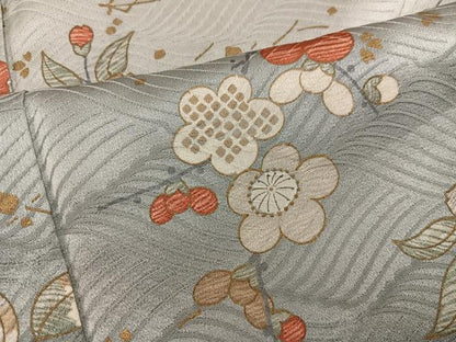 平和屋着物●訪問着　梅花文　暈し染め　暈し染め　正絹　逸品　BAAY1061mz