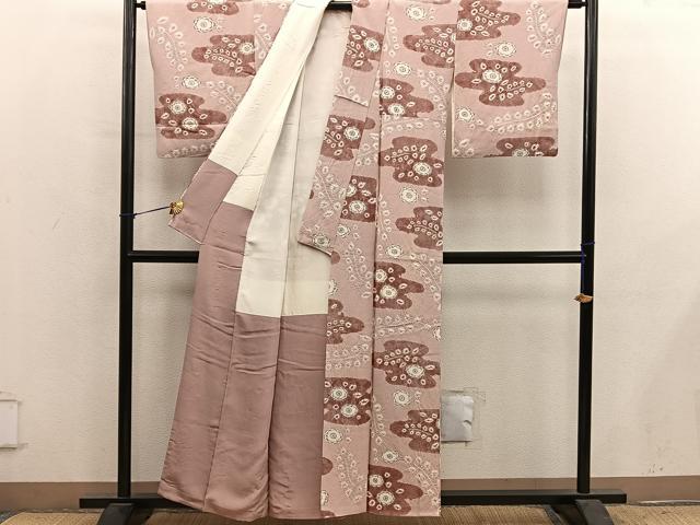 平和屋着物■上質な小紋　絞り　辻が花　正絹　逸品　BAAY1066mz