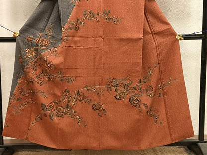 平和屋着物■訪問着　更紗花文　やまと誂製　正絹　逸品　BAAY1072mz