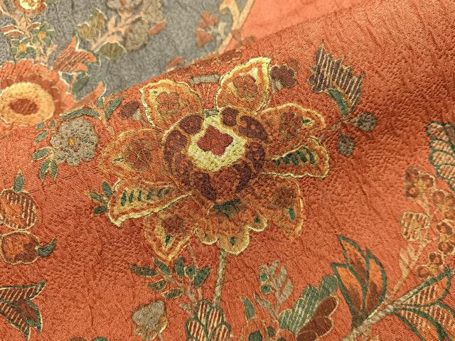 平和屋着物■訪問着　更紗花文　やまと誂製　正絹　逸品　BAAY1072mz