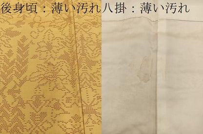 平和屋着物■本場大島紬　草花文　正絹　逸品　BAAY1074mz