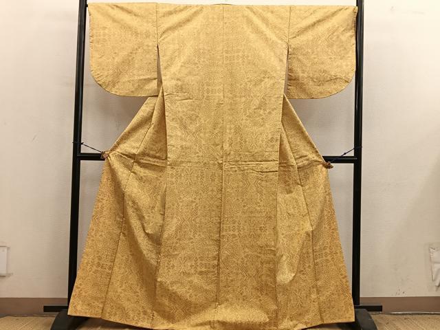 平和屋着物■本場大島紬　草花文　正絹　逸品　BAAY1074mz