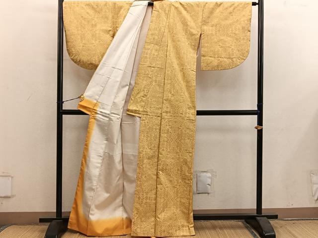 平和屋着物■本場大島紬　草花文　正絹　逸品　BAAY1074mz