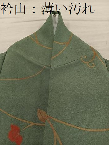 平和屋着物■上質な小紋　枝花文　正絹　逸品　BAAY1077mz