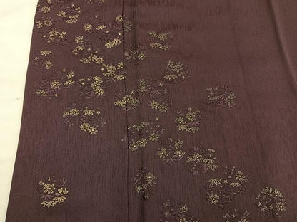 平和屋着物●訪問着　総刺繍　菊花文　金糸　正絹　逸品　BAAY1083mz