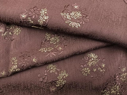平和屋着物●訪問着　総刺繍　菊花文　金糸　正絹　逸品　BAAY1083mz