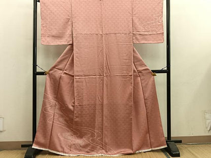 平和屋着物■訪問着　絞り　流水文　正絹　逸品　BAAY1085mz