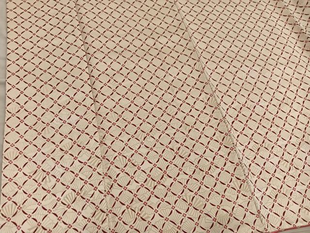 平和屋着物■上質な小紋　七宝花文　金通し地　やまと誂製　正絹　逸品　BAAY1103mz