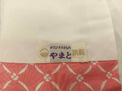 平和屋着物■上質な小紋　七宝花文　金通し地　やまと誂製　正絹　逸品　BAAY1103mz