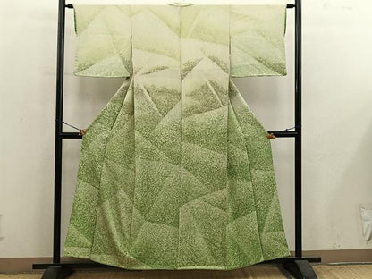 平和屋着物■訪問着　幾何学文様　正絹　逸品　BAAY1106mz