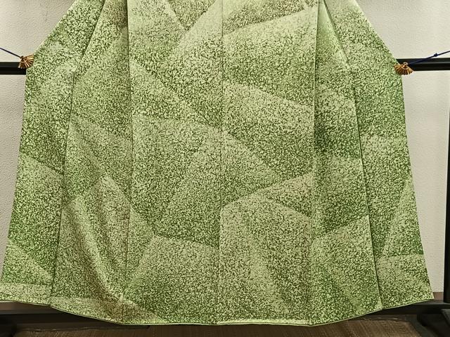 平和屋着物■訪問着　幾何学文様　正絹　逸品　BAAY1106mz