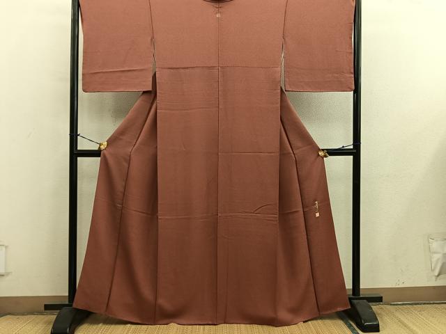 平和屋着物●江戸小紋　作家物　鮫小紋柄　草木染め　正絹　逸品　BAAY1113mz