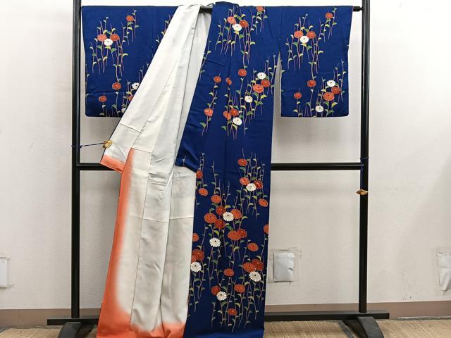 平和屋着物■訪問着　枝菊花文　金彩　正絹　逸品　BAAY1114mz