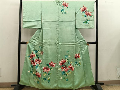 平和屋着物■訪問着　カトレア　正絹　逸品　BAAY1122mz