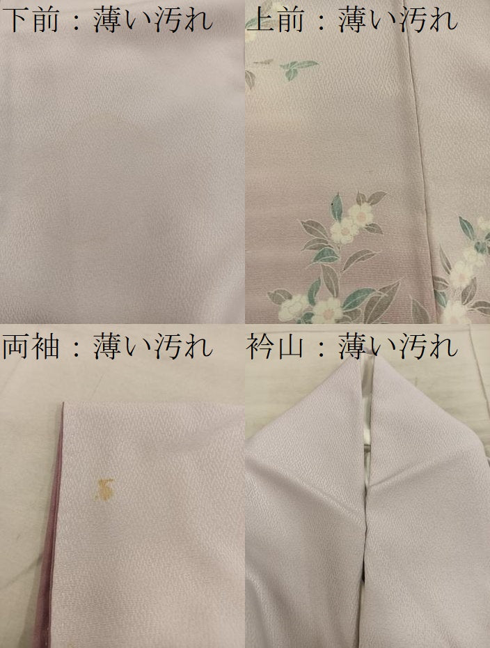 平和屋着物■訪問着　枝桜文　暈し染め　正絹　逸品　BAAY1124mz