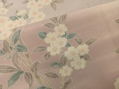 平和屋着物■訪問着　枝桜文　暈し染め　正絹　逸品　BAAY1124mz