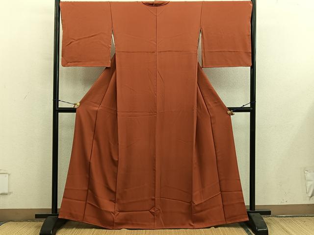 平和屋着物■上質な小紋　草花間道　正絹　逸品　BAAY1126mz