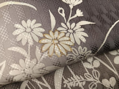 平和屋着物●訪問着　刺繍　市松地紋　菊花文　暈し染め　金彩　正絹　逸品　BAAY1140mz
