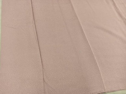 平和屋着物■上質な色無地　宍色　正絹　逸品　BAAY1141mz