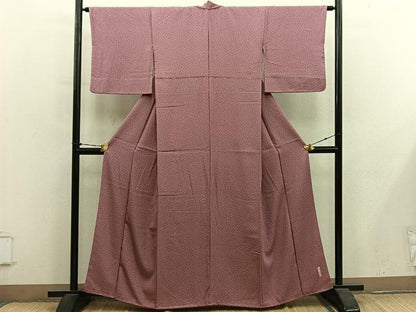 平和屋着物●伝統工芸師　服部光擴　江戸小紋　小花尽くし　正絹　逸品　BAAY1147mz