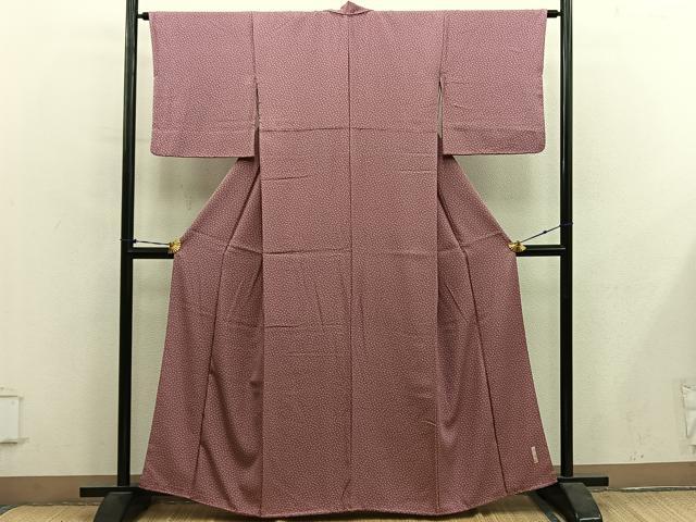 平和屋着物●伝統工芸師　服部光擴　江戸小紋　小花尽くし　正絹　逸品　BAAY1147mz