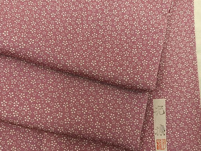 平和屋着物●伝統工芸師　服部光擴　江戸小紋　小花尽くし　正絹　逸品　BAAY1147mz