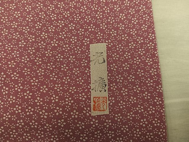 平和屋着物●伝統工芸師　服部光擴　江戸小紋　小花尽くし　正絹　逸品　BAAY1147mz