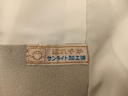 平和屋着物●訪問着　友禅　作家物　鴛鴦枝梅文　暈し染め　正絹　逸品　BAAY1166mz