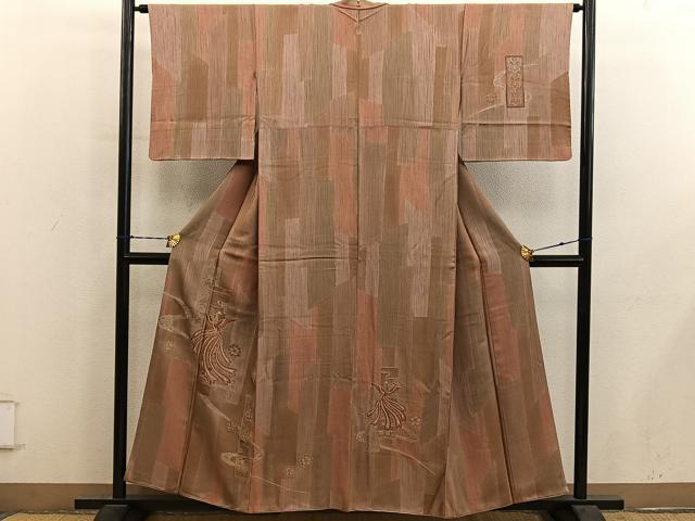 平和屋着物■訪問着　総刺繍　スワトウ刺繍　鳳凰花文　正絹　逸品　BAAY1172mz