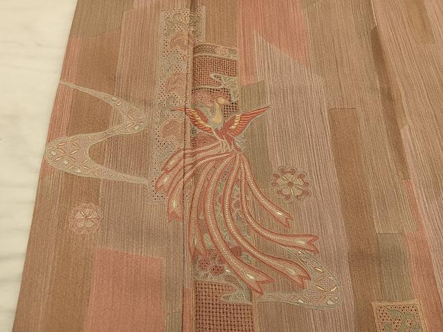 平和屋着物■訪問着　総刺繍　スワトウ刺繍　鳳凰花文　正絹　逸品　BAAY1172mz
