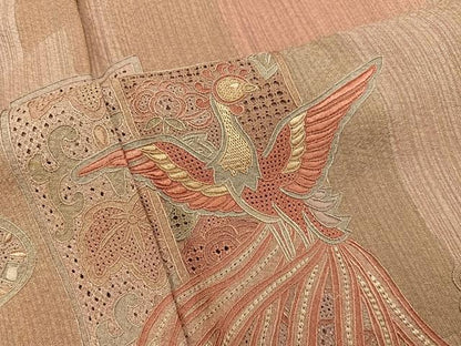 平和屋着物■訪問着　総刺繍　スワトウ刺繍　鳳凰花文　正絹　逸品　BAAY1172mz