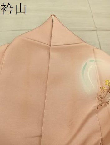 平和屋着物●訪問着　刺繍　梅花文　暈し染め　金彩　正絹　逸品　BAAY1192mz