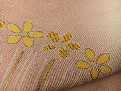 平和屋着物●訪問着　刺繍　梅花文　暈し染め　金彩　正絹　逸品　BAAY1192mz