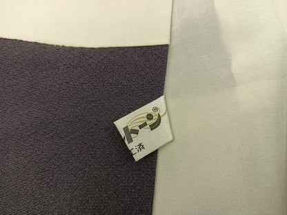 平和屋着物●訪問着　刺繍　短冊地紙飛鶴花文　暈し染め　金彩　正絹　逸品　BAAY1209mz