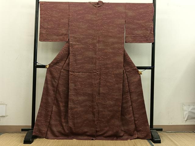 平和屋着物■上質な小紋　箔散らし文　金彩　正絹　逸品　BAAY1226mz