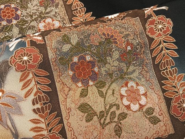 平和屋着物■豪華黒留袖　作家物　花鳥文　暈し染め　金彩　正絹　逸品　未使用　BAAY1243mz